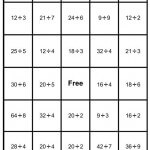 math bingo card - division - 2