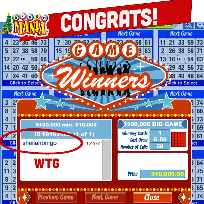 epic win at BingoMania