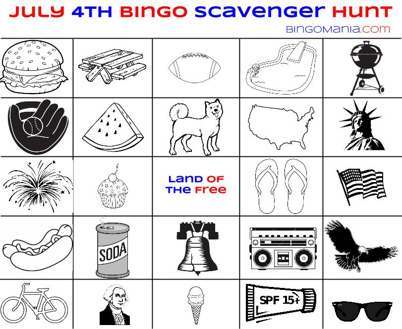 4th of July Bingo - 1