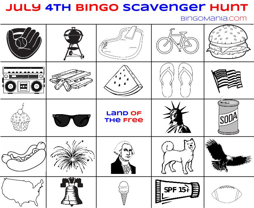 4th of July Bingo - 3