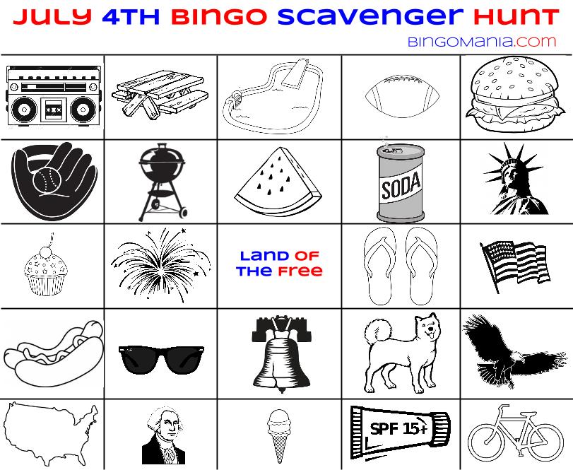 4th of July Bingo