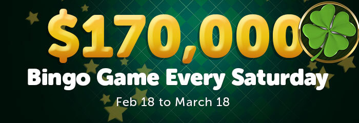 $170,000 Saturday Bingo Games