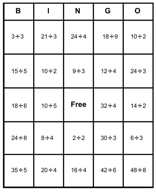 Math Bingo Free Cards - Learn How To Play & Print For Free