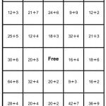 math bingo card - division - 2