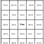 math bingo card - division - 3