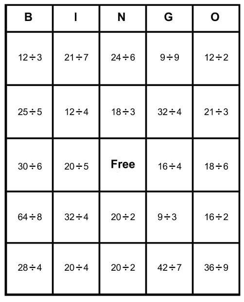Math Bingo Free Cards - Learn How To Play & Print for Free